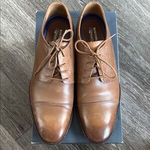 Bostonian Tan Leather Oxfords Cap-Toe Classic